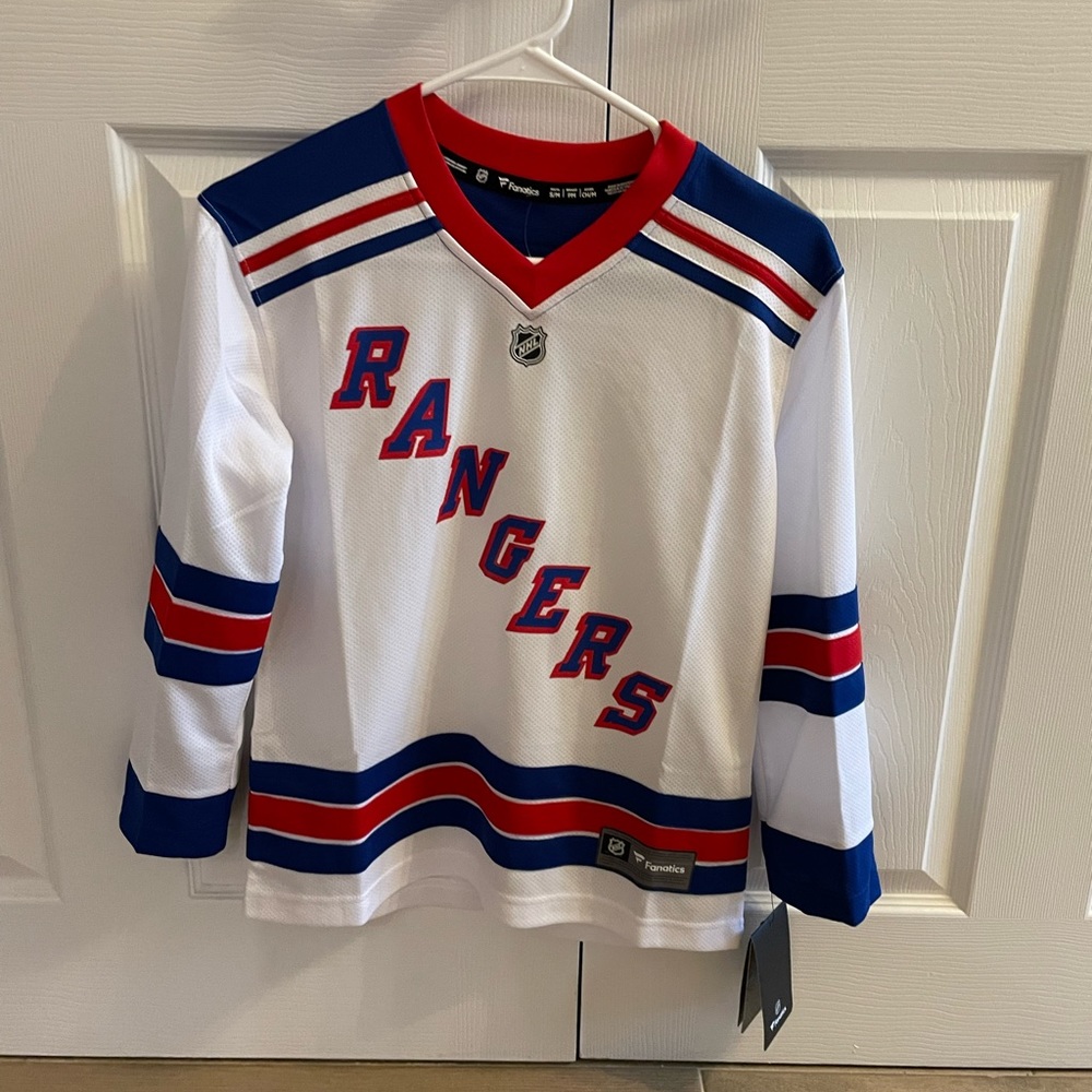 NWT Boys NY Rangers Blank Player Jersey